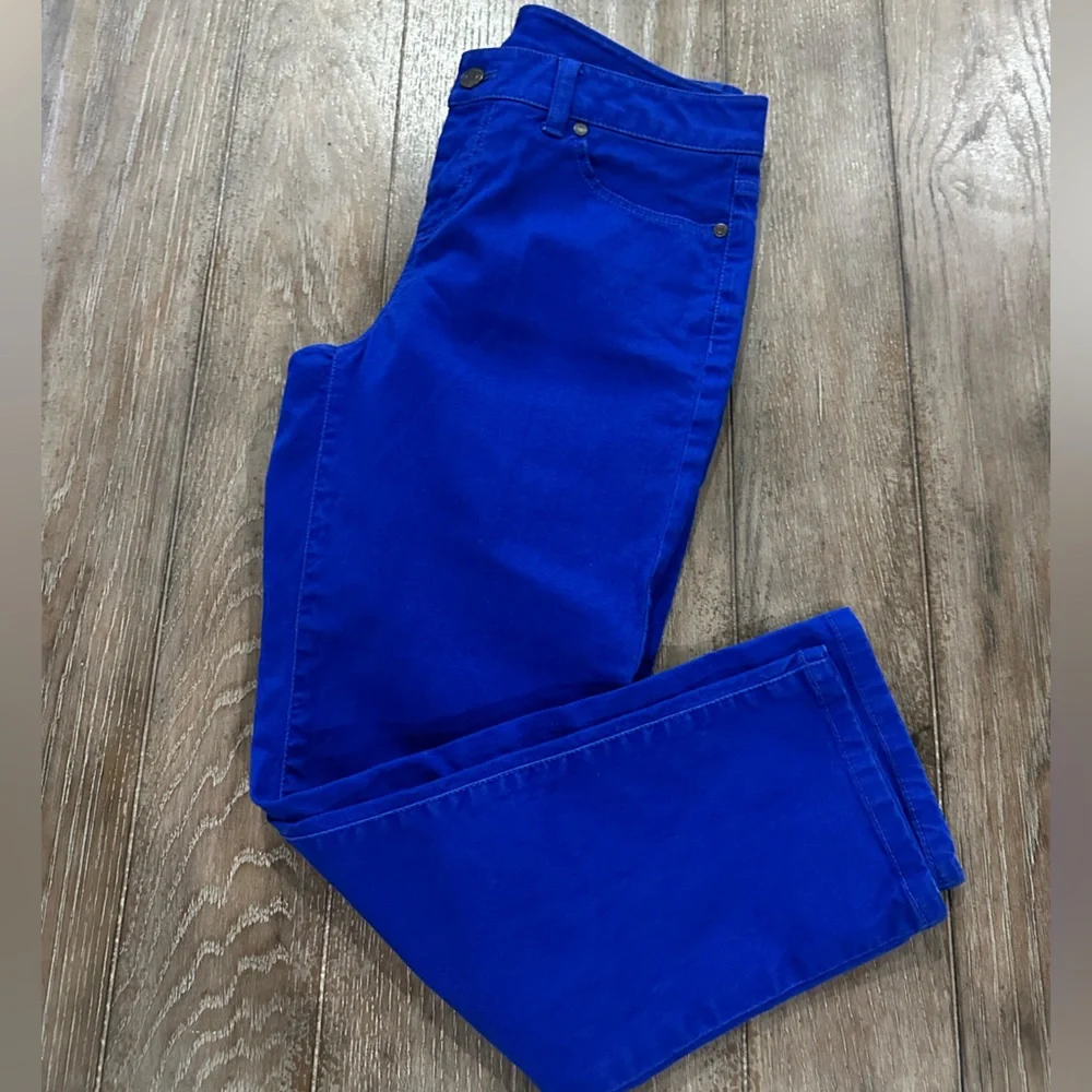 Talbots Signature Slim Crop Vibrant Blue Jeans - Picture 10 of 12